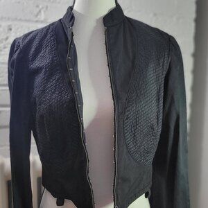 BCBG MaxAzria Cropped Cotton Jacket